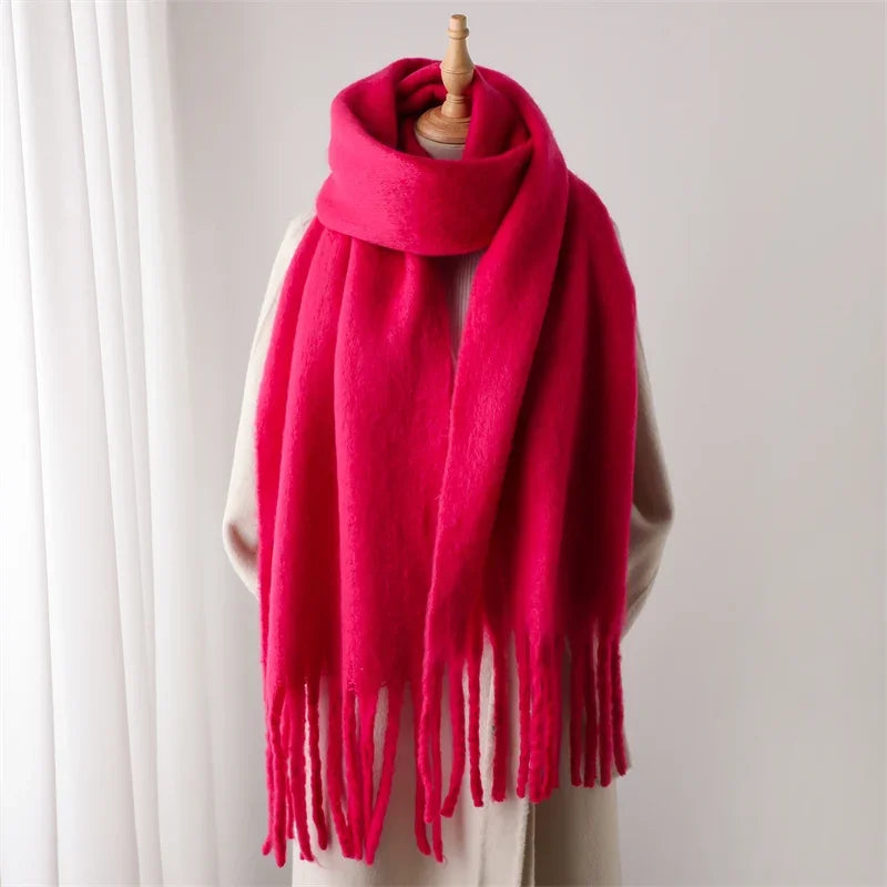 Blomia Oversized Winter Scarf with Tassels