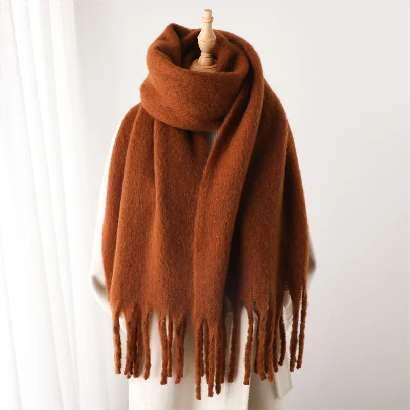Blomia Oversized Winter Scarf with Tassels