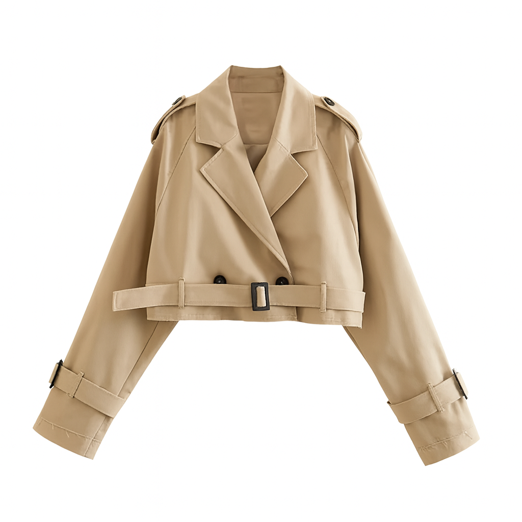 Blomia – Cropped Trench Jacket