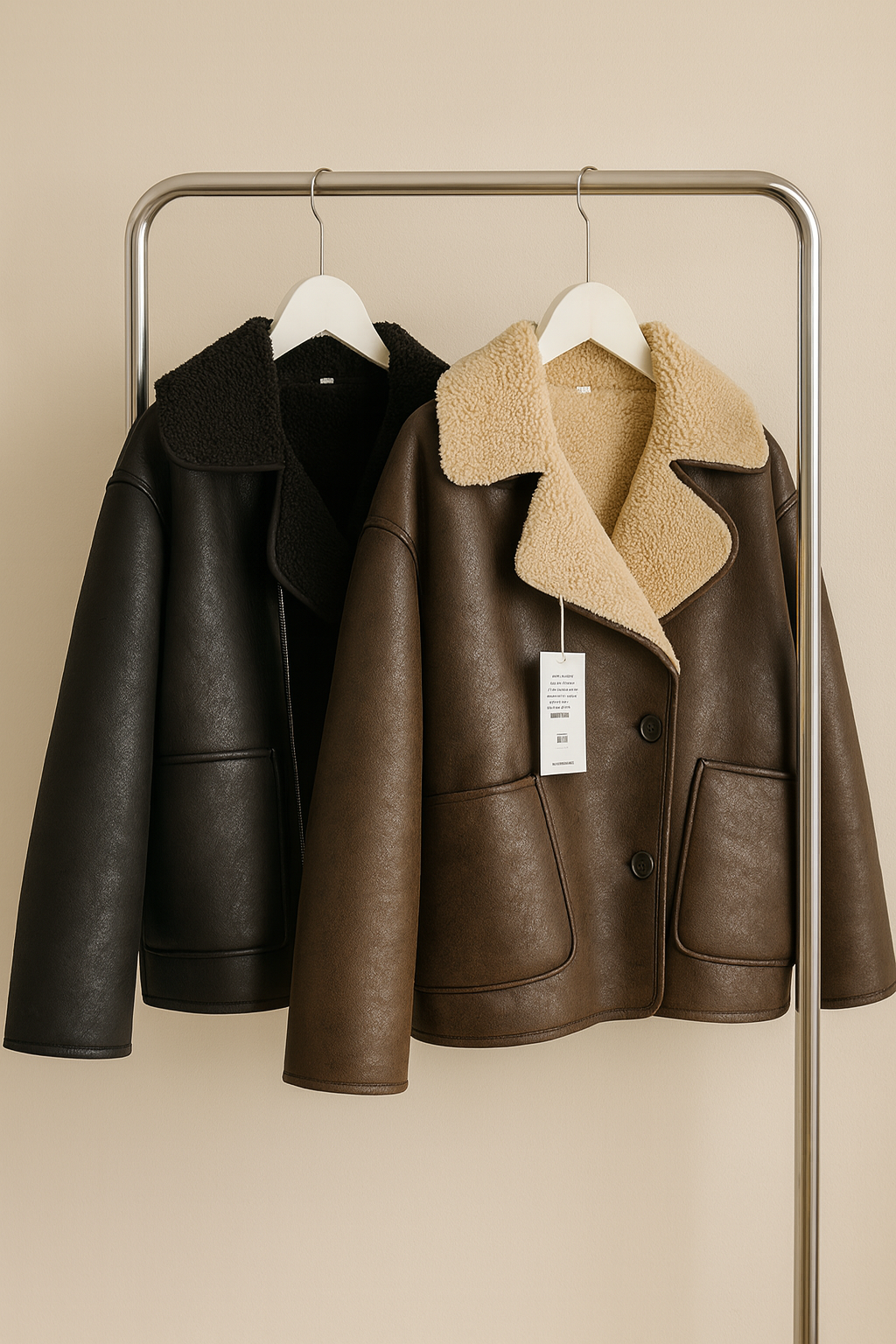 Blomia – ShearCloud™ Oversized Faux-Shearling Jacket (Double-Sided Collar)