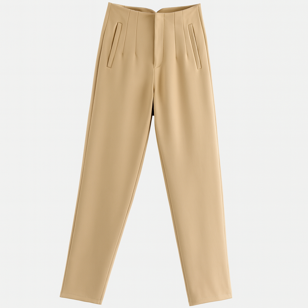 Blomia High-Waist Slim Trousers