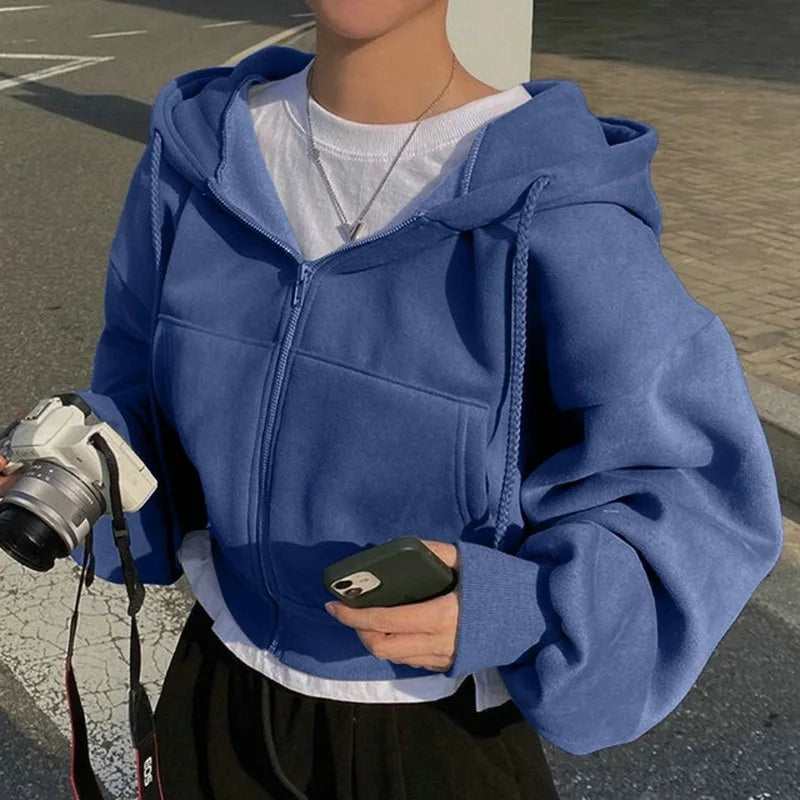 Blomia Cozy Zip-Up Hoodie – Effortless Warmth, Everyday Style